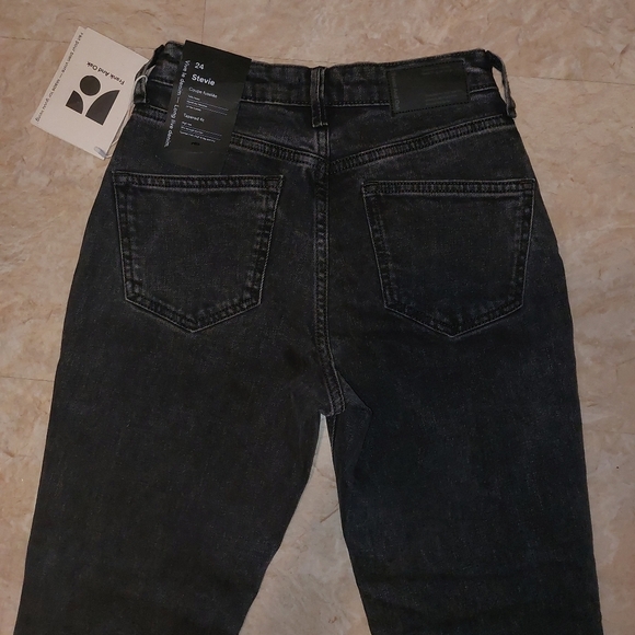 Frank and oak stevie tapered fit high rise jeans bnwt size 24 - Picture 5 of 8